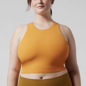 ATHLETA - Conscious Crop Bra - Size 1X - Orange/Yellow